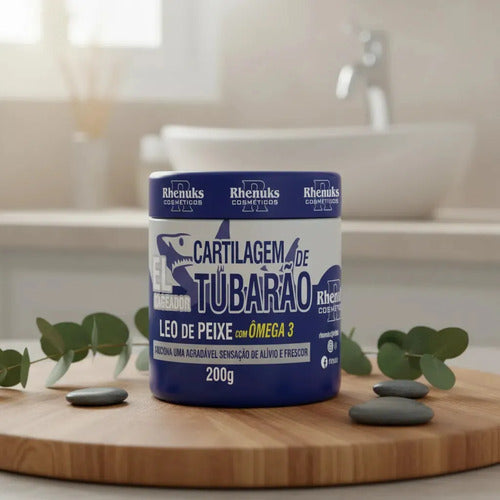 Gel Masajeador De Cartílago De Tiburón Ômega 3 Rhenukus 200g Mentol