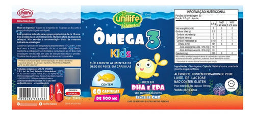 Omega 3 Para Niños, Ricas En Dha Y Epa Capsulas Blandas Sin Sabor