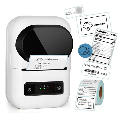 Rollos Térmicos Autoadhesivos Para Impresora Etiquetadora X2 Blanco Rectangular