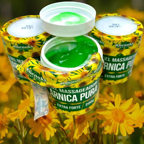 Gel Masajeador Arnica Pura Extra Fuerte Piernas Columna Pecho Tipo De Envase Pote