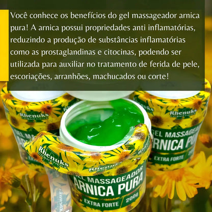 Gel Masajeador Arnica Pura Extra Fuerte Piernas Columna Pecho Tipo De Envase Pote